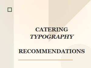 Catering Menu Typography Tips for Branding